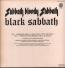 BLACK SABBATH — Sabbath Bloody Sabbath